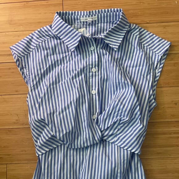 Maurice‘s Striped Twist Front Shirt Dress women’s xs new with tags - Picture 2 of 5